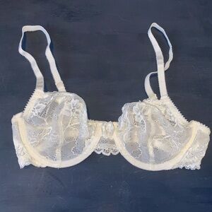 Cream Lace Bra